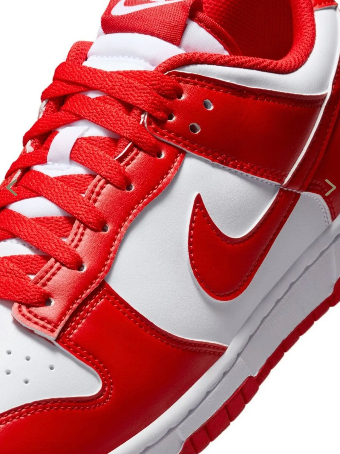 Nike Men's Dunk Low Retro White/Red Casual Sneakers