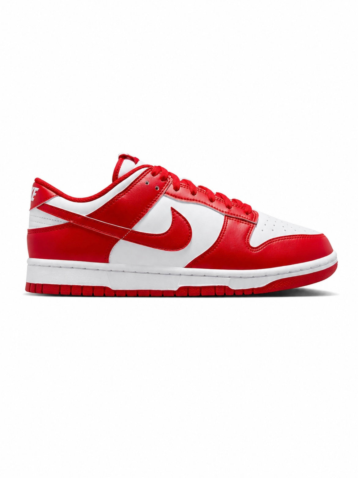 Nike Men's Dunk Low Retro White/Red Casual Sneakers