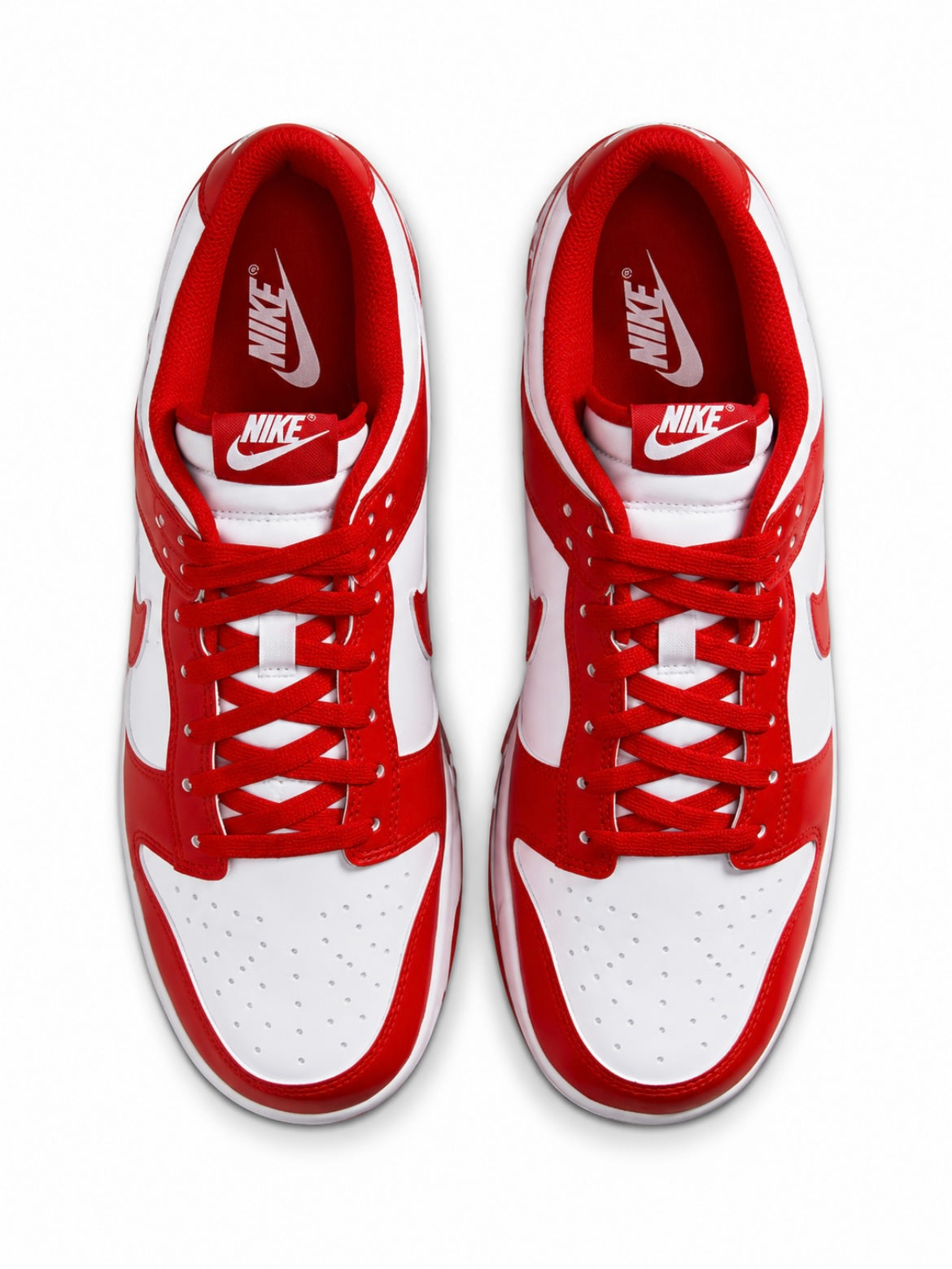 Nike Men's Dunk Low Retro White/Red Casual Sneakers